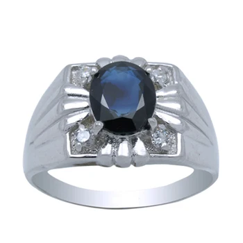 

Qi Xuan_Fashion Jewelry_Dark Blue Stone Elegant Ring_Fashion Ring_S925 Solid Sliver Fashion Rings_Manufacturer Directly Sales