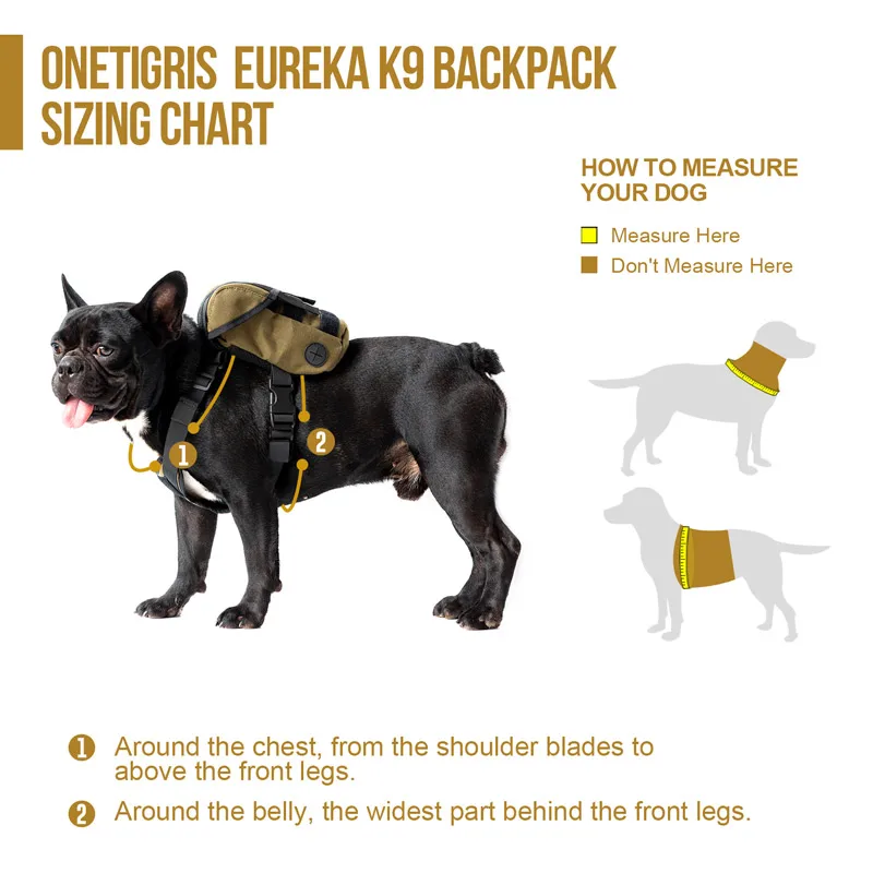 OneTigris EUREKA K9 рюкзак маленькое Угощение для собак переносная сумка+ сумка для мусора выход для маленькой собаки путешествия Кемпинг
