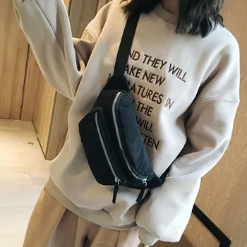 

Corduroy Women's Waist Bag Striped Double Layer Belt Bags Female Crossbody Chest Bag Fashion Fanny Pack Hip Banana Purse
