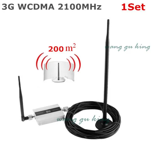 

LCD Family WCDMA UMTS 3G 2100MHz Mobile Phone Signal Booster Repeater 3G GSM Repetidor Cell Phone Signal Amplifier with Antenna