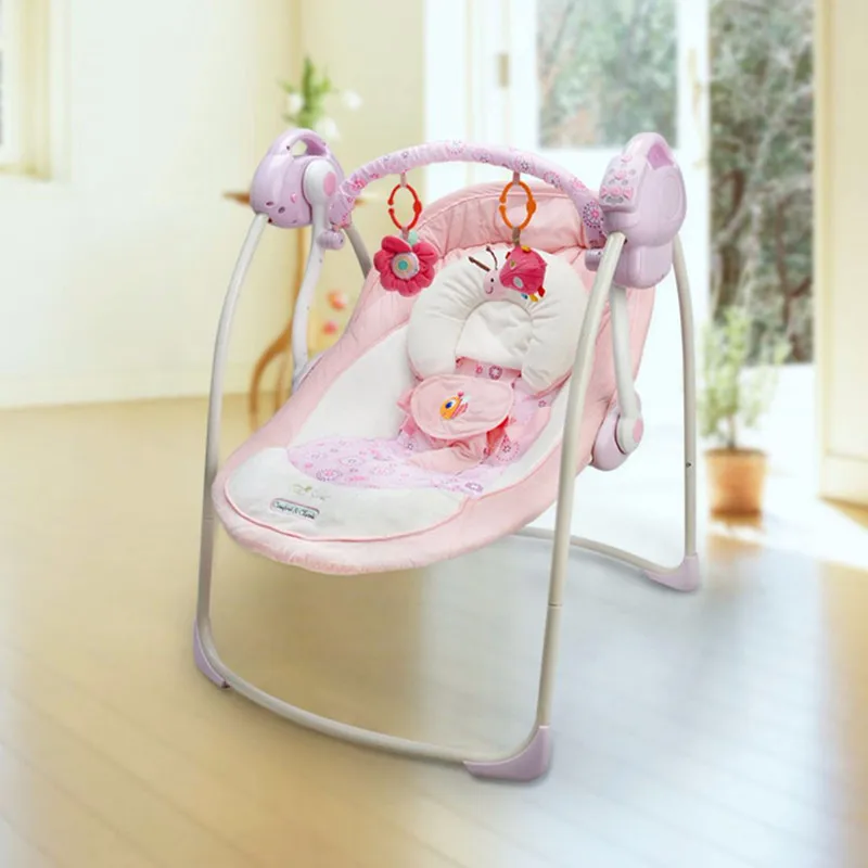 Baby Rocking Chair Musical Adjusting Folding Safe Infant Sleeping