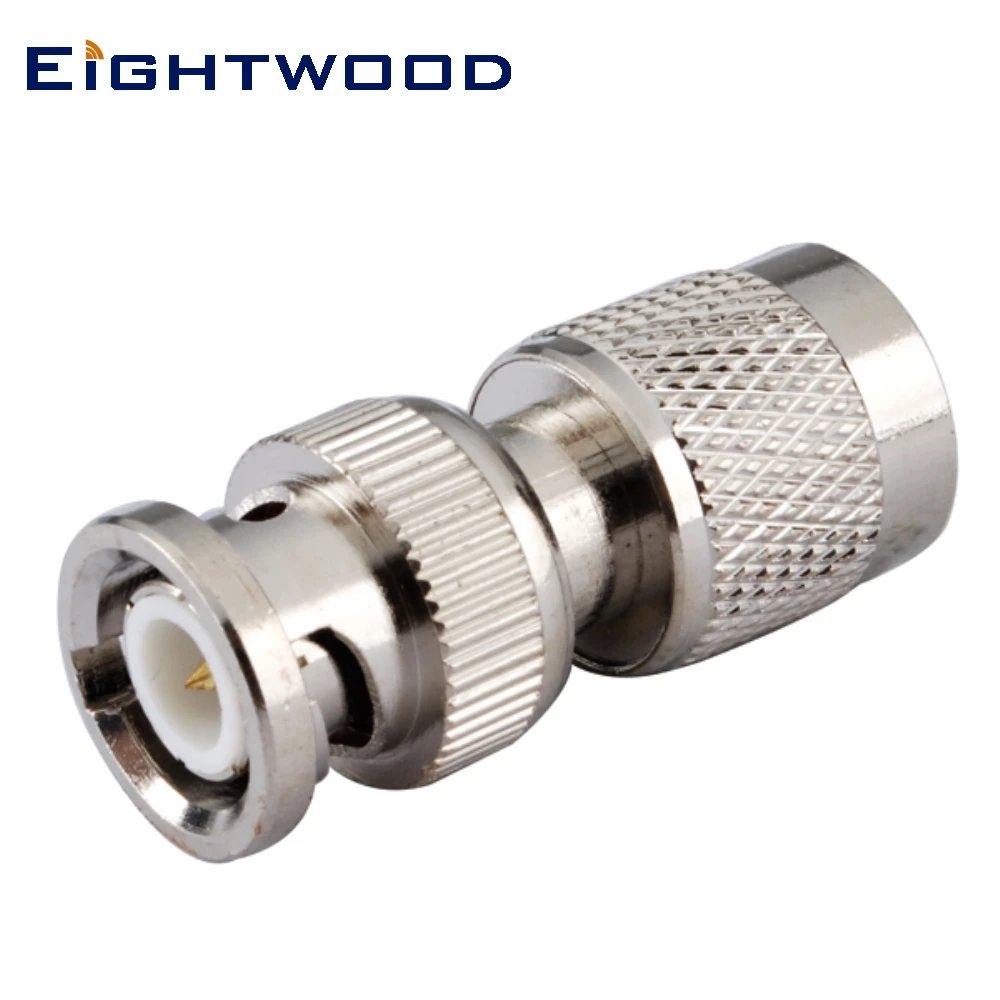 

Eightwood 5PCS BNC to TNC RF Coaxial Adapter BNC Plug Male to TNC Plug Male RF Coaxial Connector Straight 50 Ohm Between Series