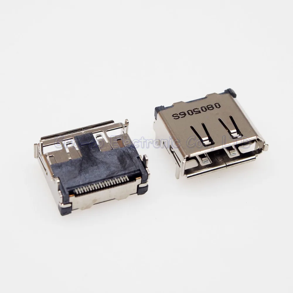 5 шт. 180 градусов 19Pin 19 P HDMI Jack Разъем гнездо 4 исправление ног