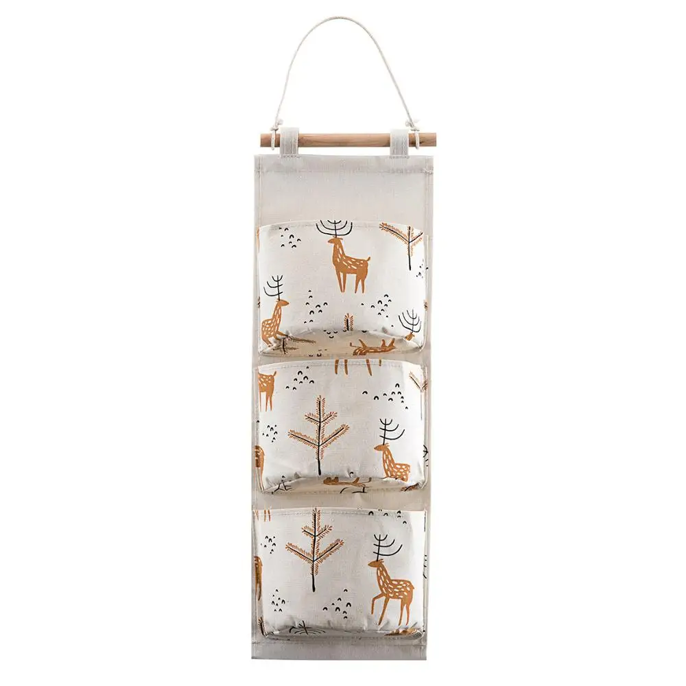 OTHERHOUSE подвесная сумка для хранения стены висячий Органайзер на дверь органайзер для шкафа, гардероба Вешалки Спальня Дома Полка Стеллаж для выставки товаров - Цвет: deer