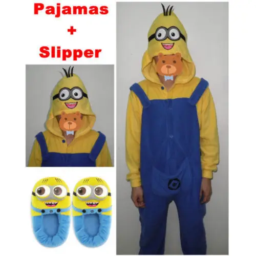 Despicable Me Minions Pajamas Unisex Adult Romper Minion Onesie Pajama