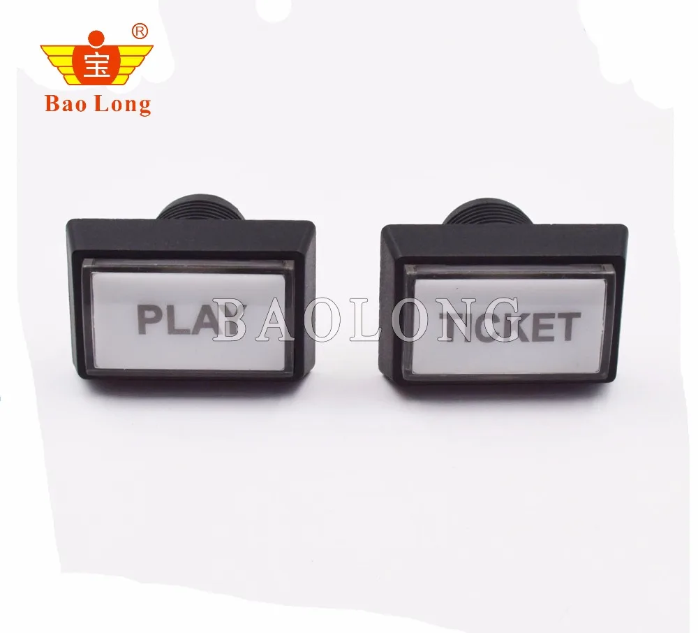 

Rectangle game machine push button arcade LED momentary push button illuminated push button