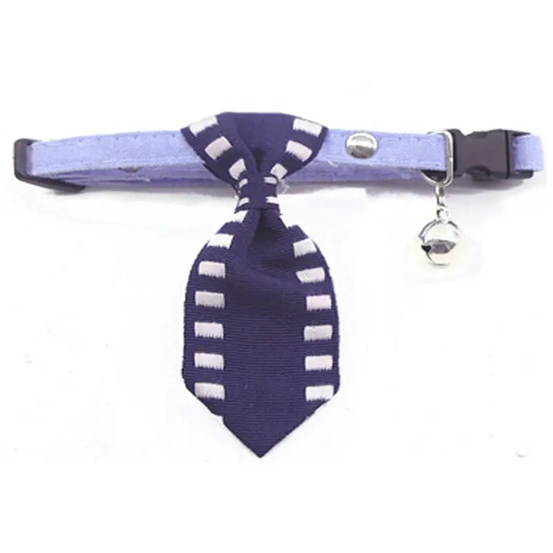 Pet Ties Stripe Small Cotton Pet Dog Puppy Necktie Adjustable Bow Tie