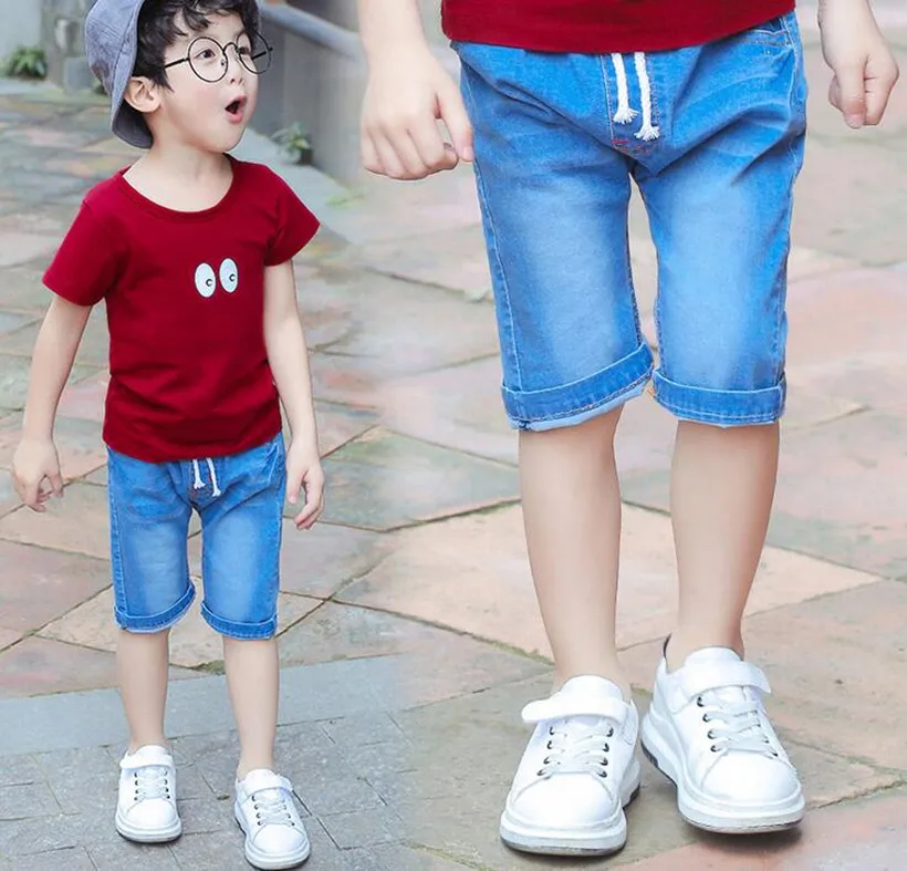 2017 New Fashion Kids Shorts Jeans Children Boys Clothes Summer Denim ...