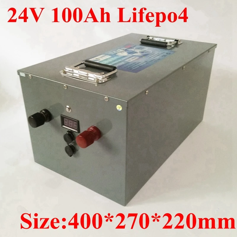 Электрический велосипед lifepo4 24V 100AH без литиево-ионной батареи 24В солнечная