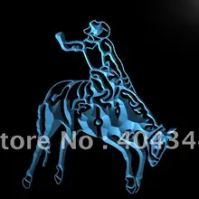 LB781-estern Ковбой Родео Техас бар светодиодный знак неонового света