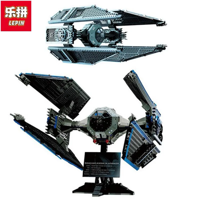 

Lepin 703pcs 05044 Star Series Wars Limited Edition TIE Interceptor Building Blocks Locking Bricks Model Educational Toys