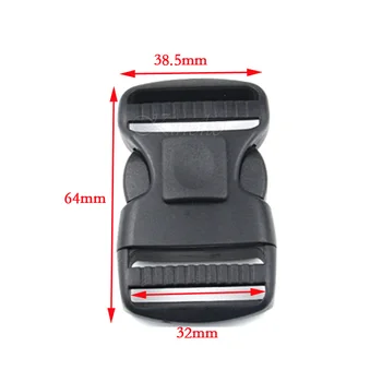 

1000pcs Pack 1-1/4" Plastic Self-locking Switch Buckle For Tactical Backpack Straps Camping Bags #MB0135
