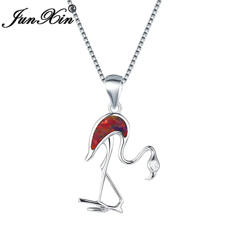 Boho женское ожерелье из страуса модное серебряное колье из стерлингового серебра 925 пробы ожерелье с цепочкой белое синее пожарное ожерелье с опалом для женщин - Окраска металла: 02