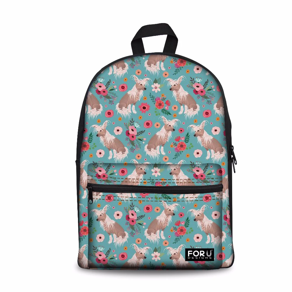 Customized Children's Backpack School Bags Chinese Crested Flower Printing Teenagers Schoolbag Satchel 17 Inch Kids Bag Mochila | Багаж и