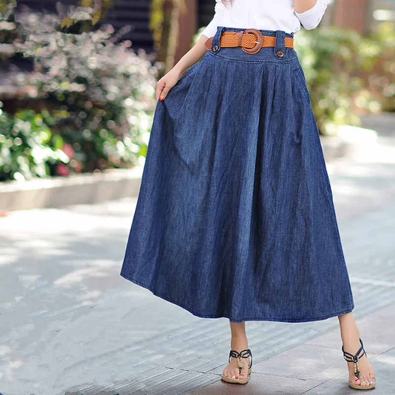 soft denim skirt