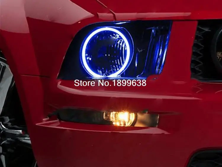 Для Ford Mustang RGB светодиодный налобный фонарь halo angel eyes kit Аксессуары для стайлинга автомобилей 2005 2006 2007 2008 2009