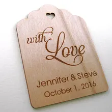 Пользовательские есть, пить и замуж Деревянная Свадьба Спасибо Подарок Фавор Теги обручальное свадебный душ партия выступает приглашение этикетки