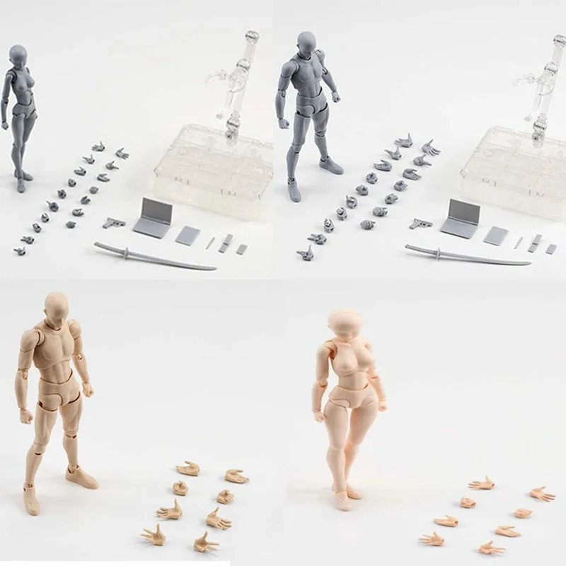 

15 Style Body Chan Pale Orange Gray Color She/ he () BODY STAGE ACT Bracket PVC Action Figure TOYS