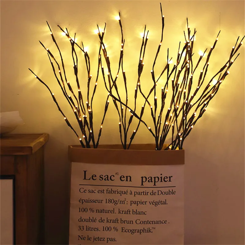 

Christmas LED Willow Branch 20 Lamp Christmas Decorations for Home Christmas LED Garland New Year Decor Natal Adornos De Navidad