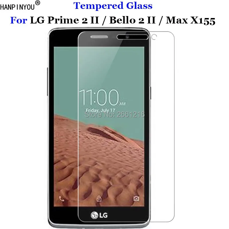Закаленное стекло для LG Prime 2 / Bello Max X155 9H 2.5D Premium Защитная пленка экрана II 5 0 дюйма |