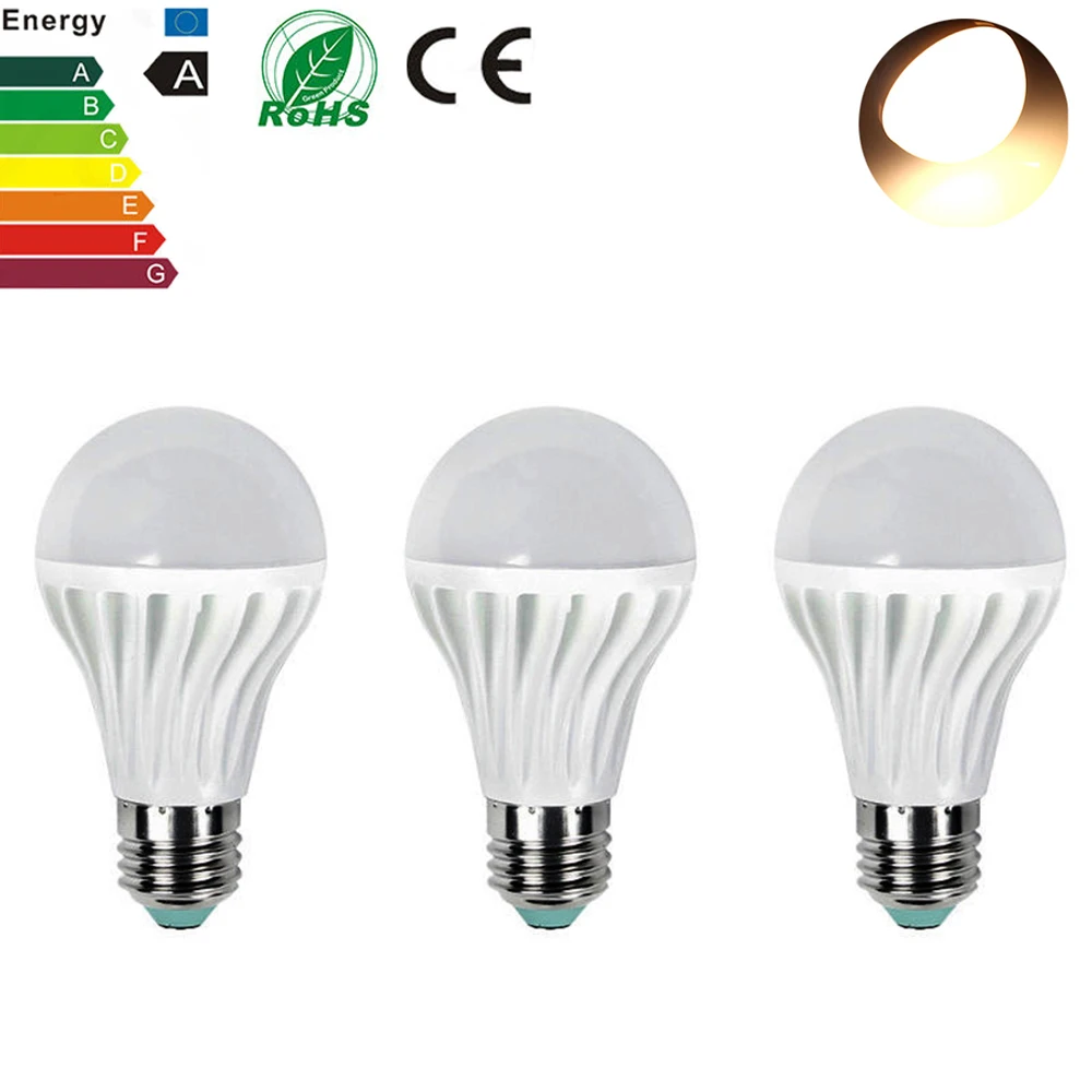 3pcs LED Lamp E27 5W 10W LED Bulb 110V 220V LED Light SMD5730 Lampada LED Lights Lighting High Quality Aluminum WarmCold White (5)