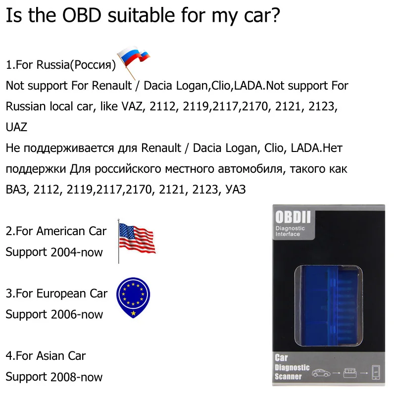 Elm327 V2.1 OBD2 Bluetooth Автосканер для автомобиля матовый материал Elm-327 2,1 ODB сканер Диагностический Авто адаптер код ридер