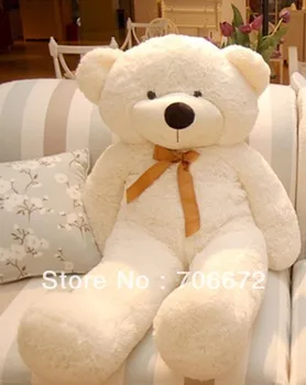 

New stuffed white teddy bear Plush 120 cm Doll 47 inch Toy gift wh35