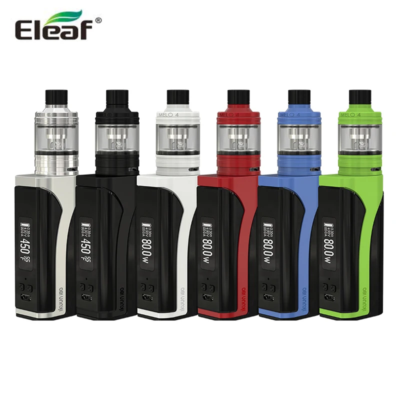 Original Eleaf iKuun i80 with MELO 4 Kit 2ml Atomizer 3000mAh Battery 80W IKuun I80 Box