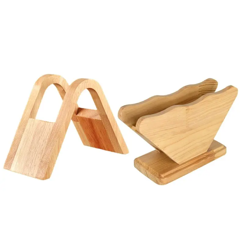 

Hand Drip Coffee Filter Paper Holder Storage Rack V60 Decorative Cone Coffee Filter Container Countertop Dispenser Display Stand