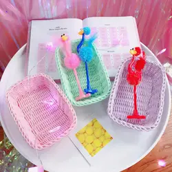 Мороженое Макарон соломы плетения корзины рабочего стола разное Корзина девушка розовый реквизит для фотосессии Косметика ювелирные