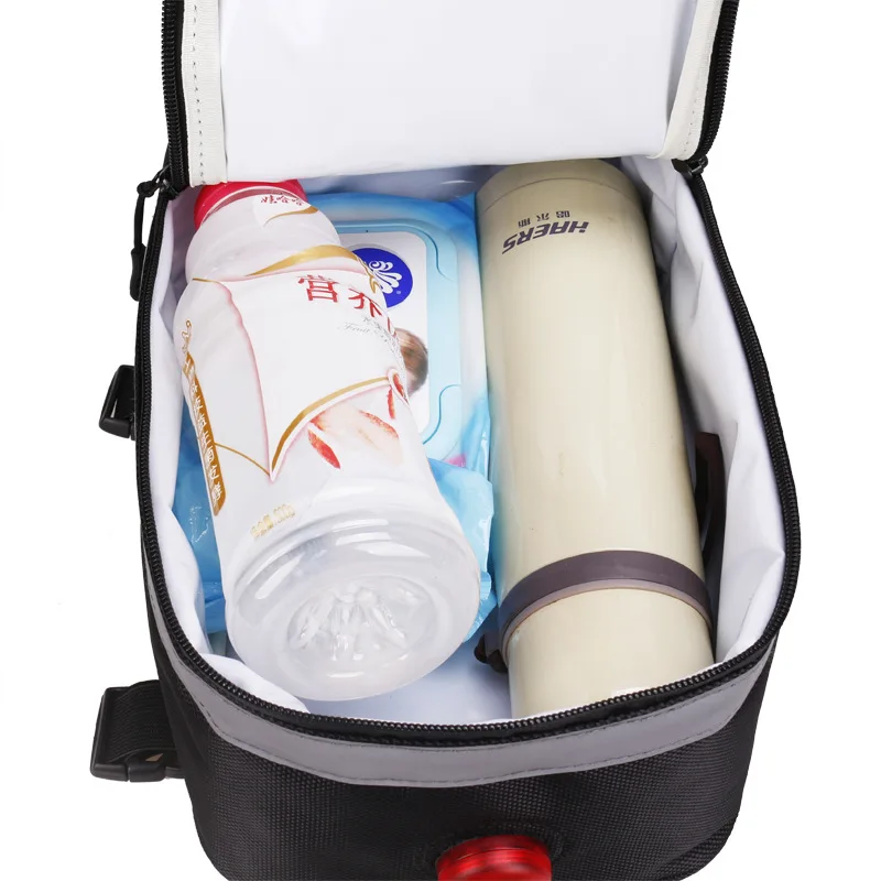 Clearance Bicycle Motorcycle Folding Rear Bags With Tail Light 4.5L Capacity Waterproof Back Seat Pouch Bag Riding Electric Car Tail Bags 12