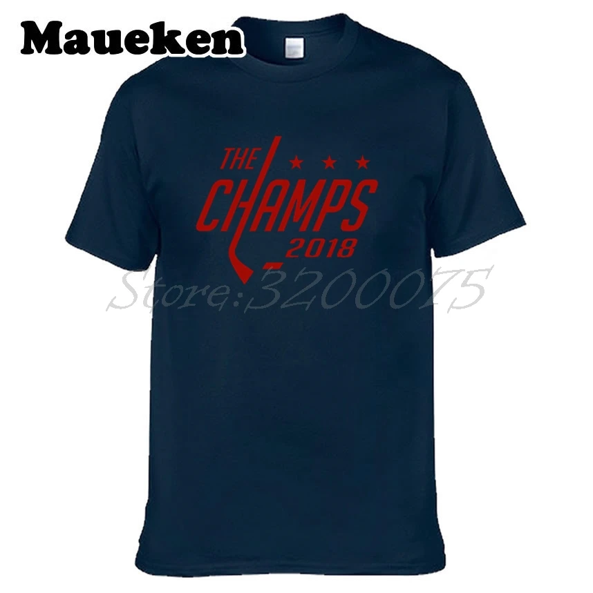

2018 Men Ovechkin Champions Various Washington The CHAMPS T-shirt T Shirt Men's Tshirt For Capitals Fans Tee W180601