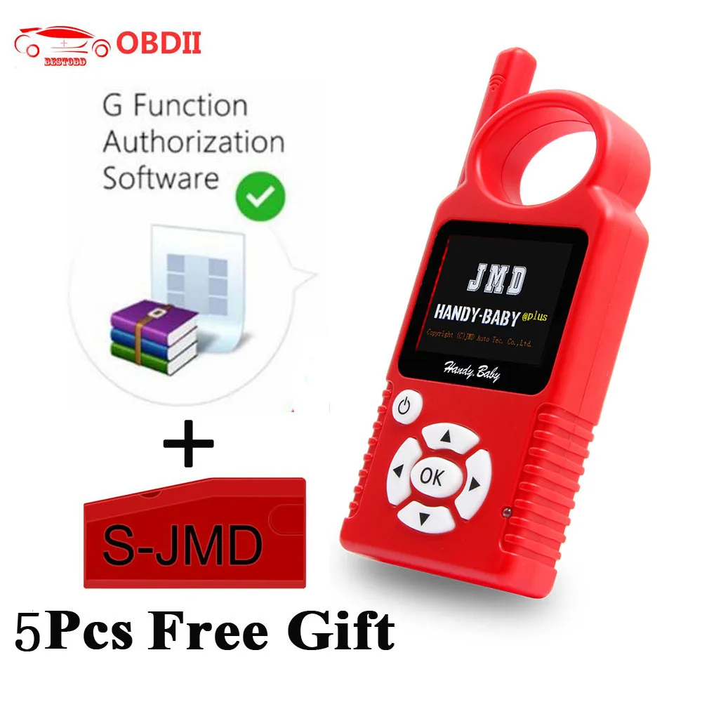 

Original JMD Handy Baby V9.0.3 G Function Auto Key Programmer JMD Hand-held+JMD Red Chips For CBAY JMD46/48/4C/4D/G/ King Chip