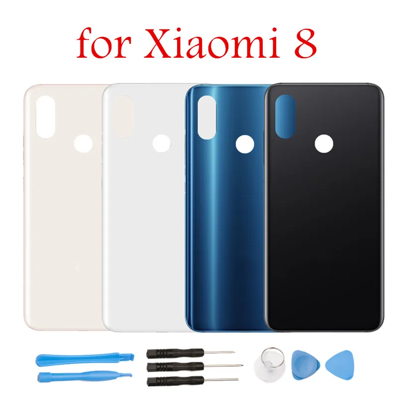 

6.21" for Xiaomi Mi 8 Glass Battery Back Cover Rear Cover Housing Door for Xiaomi Mi8 Spare Parts Repair Tools