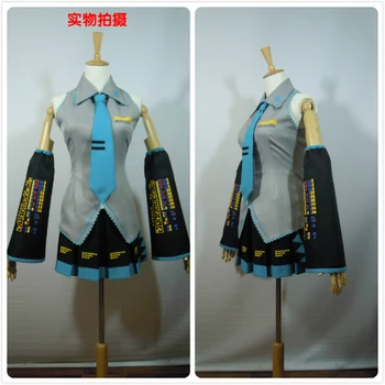 

Can be tailored Free post Anime Hatsune Miku cosplay VOCALOID cos Miku Halloween daily Formula clothing female cosplay costumes