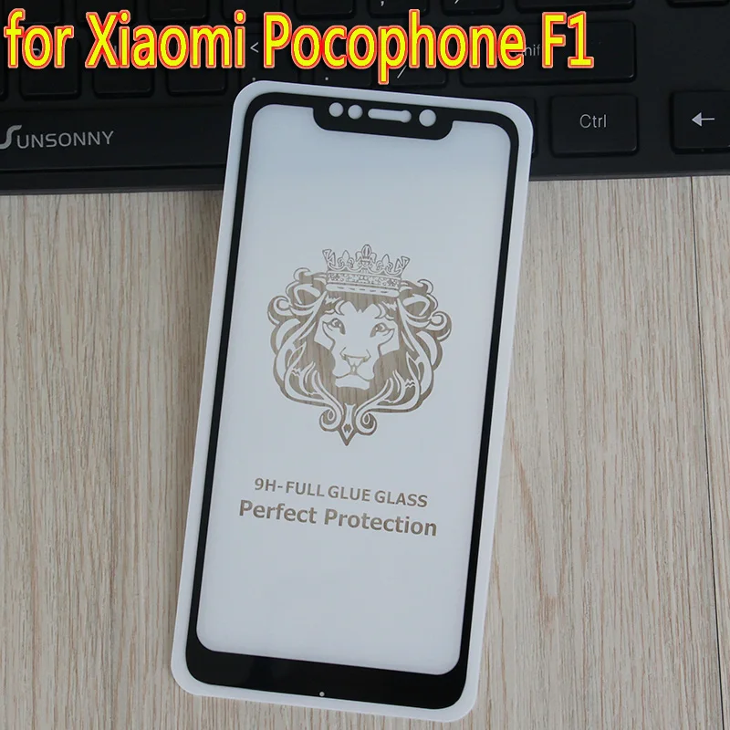 Защитная пленка для экрана Xiaomi Pocophone F1 закаленное стекло с полным покрытием