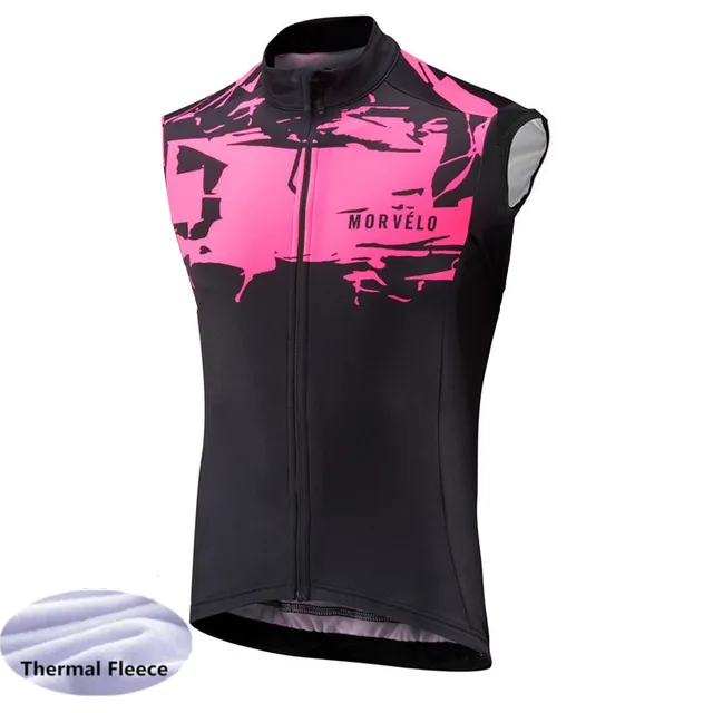 Winter Thermal thermal Cycling Vest Men Morvelo Warm sleeveless Fleece