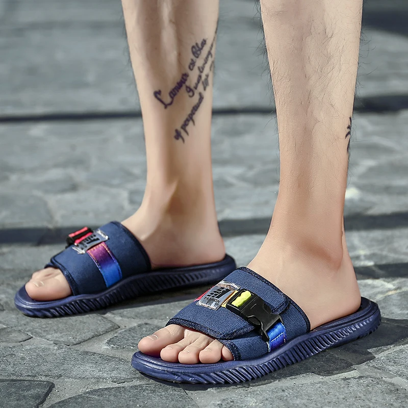 Hot 2018 Summer Slippers Men's Casual Sandals Leisure Soft Slides Massage Beach Sandals Sandalias Hombre Men Shoes Flip Flops Hot 2018 Summer Slippers Men's Casual Sandals Leisure Soft Slides Massage Beach Sandals Sandalias Hombre Men Shoes Flip Flops