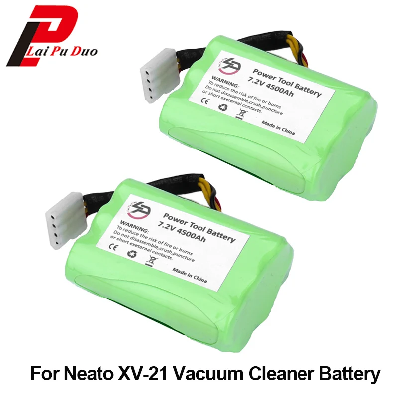 2pcs/lot 7.2v 4500mah Battery Pack For Neato Xv11 Xv21 Xv14 Xv15