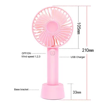 

Electric Hand Fan Handheld Bladeless Fan Air Cooler USB FAN Portable Cooler Fan for Outdoor No Battery