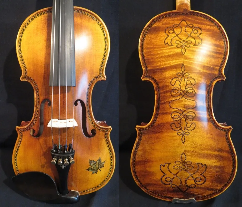 

Strad style SONG Brand Maestro drawed/inlay violin 3/4 good sound #11455