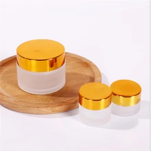 ФОТО 6ps high quality, 5g 10g 20g 30g 50g empty matt glass cosmetic container,small glass jar,refillable cosmetic container package