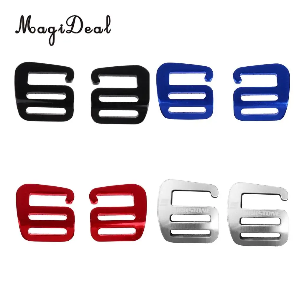 

MagiDeal 8 Pcs 1'' G Hook Outdoor Webbing Buckle for Backpack Strap 25mm 4 color