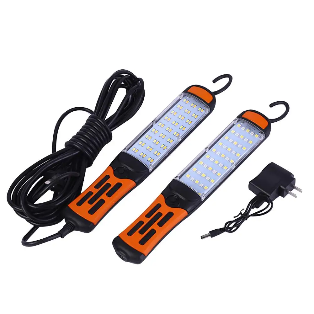 

60 Led Changeable Work Lamp Handheld Magnetic Flashlight With Line Portable Hanging Working Lamp White Light And Warm Light