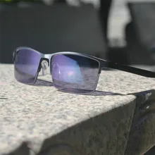 MINCL/ модные новые очки для чтения Мужские квадратные полурамки солнцезащитные фотохромные Квадратные Солнцезащитные очки UV400 с коробкой FML