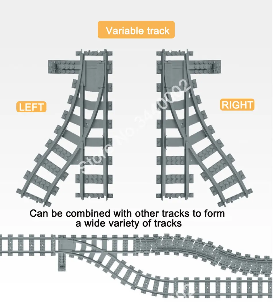 Гибкие городские поезда рельсы трек модель железной дороги наборы форкированные прямые изогнутые строительные блоки кирпичи совместимые основные брендовые игрушки