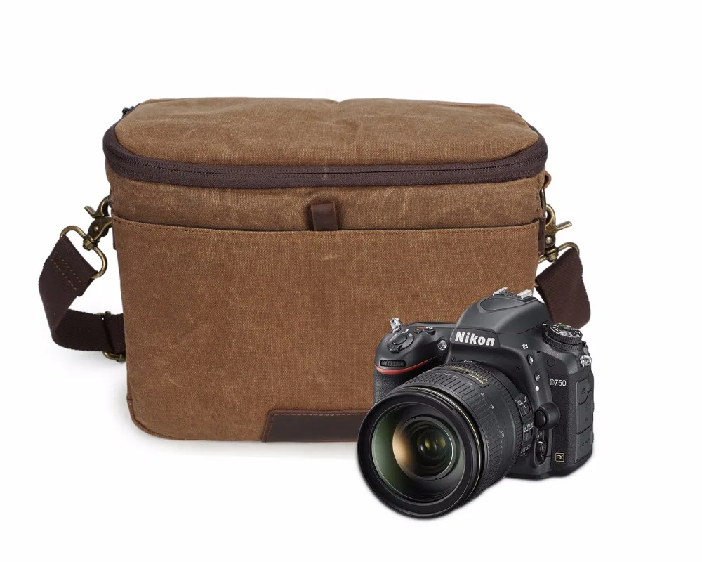 

Waterproof Camera Bag Photography Package Shoulder Case for Sony Nikon Canon Canvas Micro Single Messenger Men Women