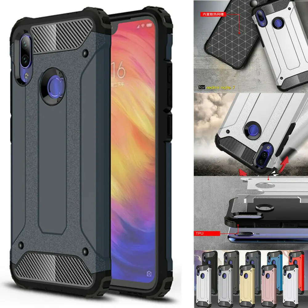 

For Xiaomi Redmi Note 7 6 Pro 5A Redmi S2 4X 4 Note 5 Pro Case Hard Dual Protector Shoockproof Armor Cover Case For Redmi Note 7