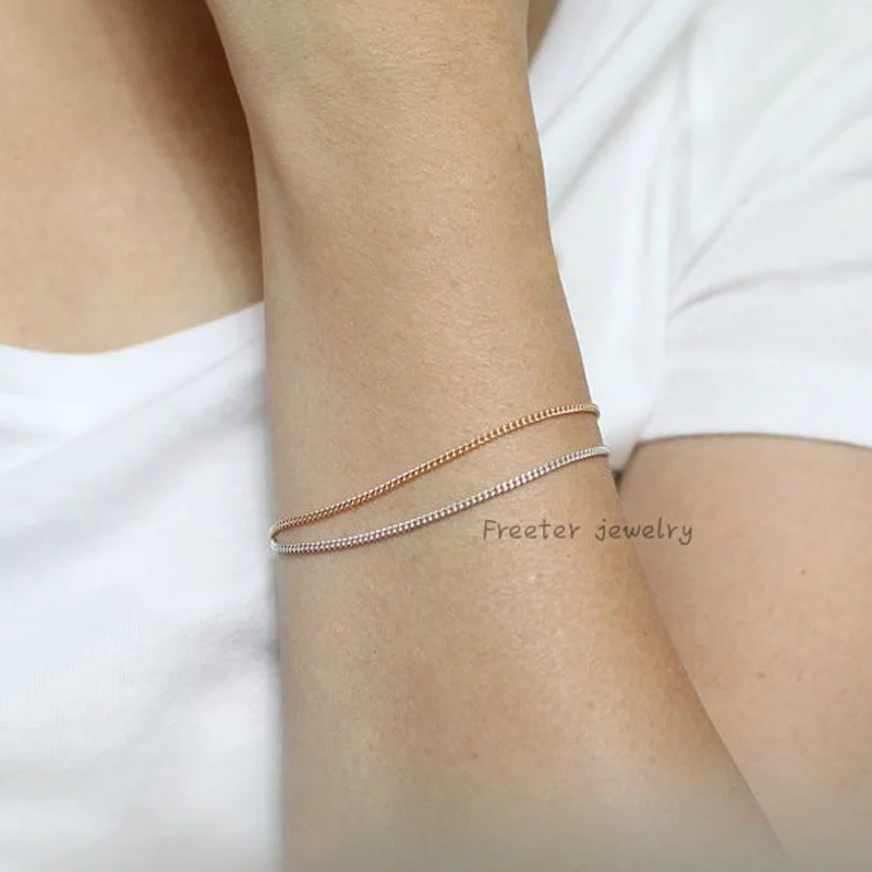

European and American fashion accessories fashion simple metal chain bracelet