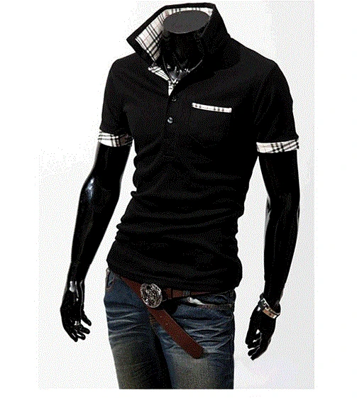 2019 Men Brand high-grade T Shirt fashion soft comfortable T-shirt Turn-down Slim Fit Loose Casual Cotton Tee Plus Size top coat 2019 Men Brand high-grade T Shirt fashion soft comfortable T-shirt Turn-down Slim Fit Loose Casual Cotton Tee Plus Size top coat